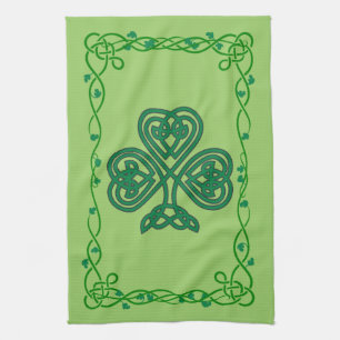 celtic shamrockkökshandduk kökshandduk