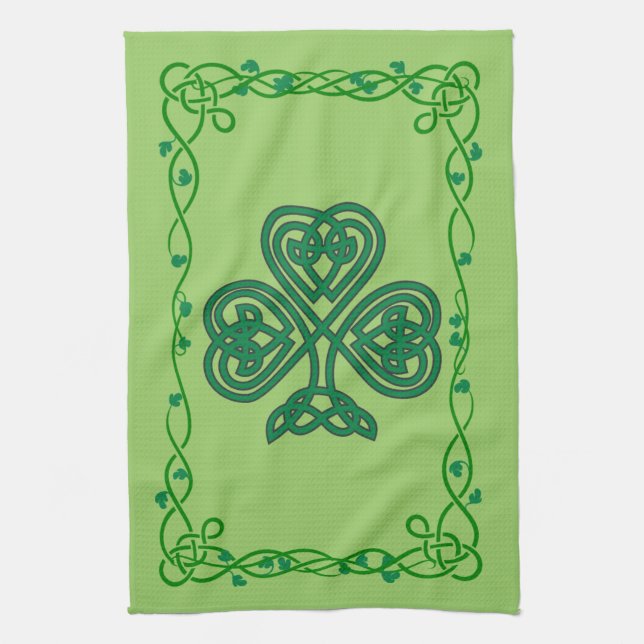 celtic shamrockkökshandduk kökshandduk (Vertikal)