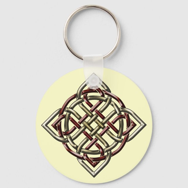 Celtic Shield Knot Keychain Nyckelring (Framsida)