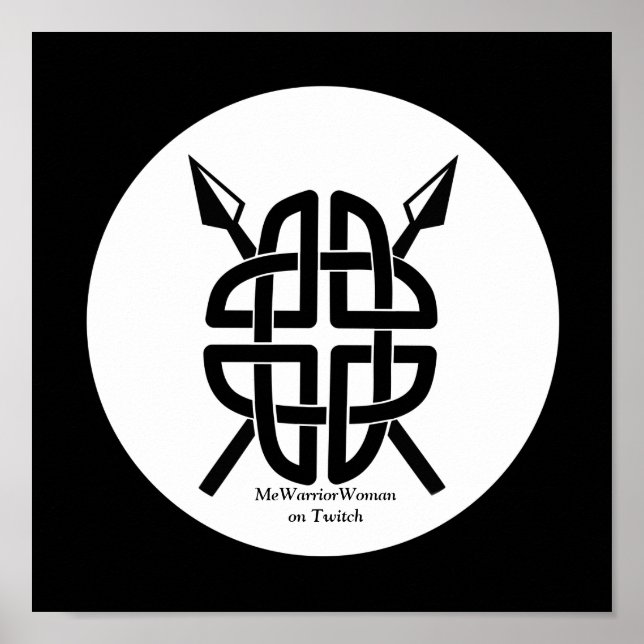 Celtic Shield, MeWarriorWoman på Twitch Poster (Framsidan)