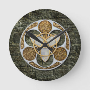 Celtic Shield Rund Klocka