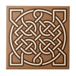 Celtic sjöman fnurra, kamelsolbränna, kräm och kakelplatta