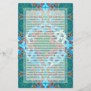 Celtic sköldpadda fodrad brevpapper