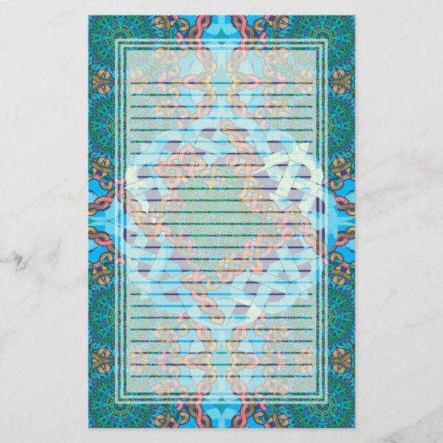 Celtic sköldpadda fodrad brevpapper (Framsida)