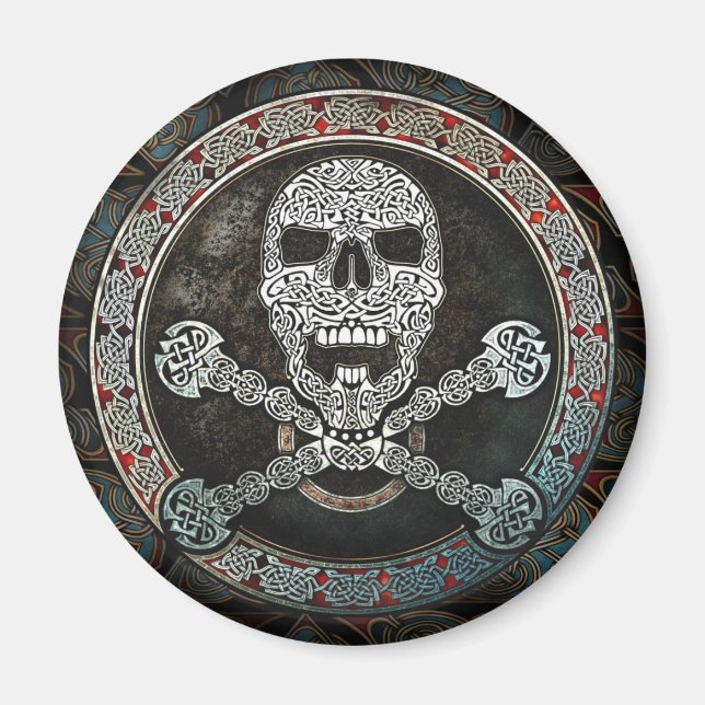 Celtic Skull & Crossbone Magnet (Framsidan)