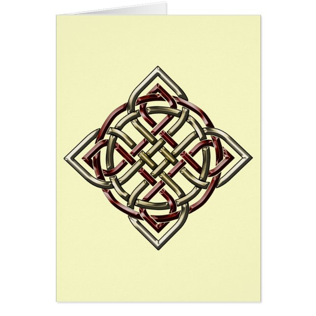 Celtic skyddar fnurrakortet hälsningskort (Framsidan)