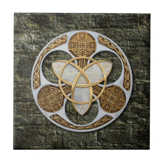Celtic skyddar kakelplatta (Framsidan)