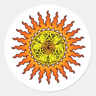 Celtic Sol 2 Runt Klistermärke