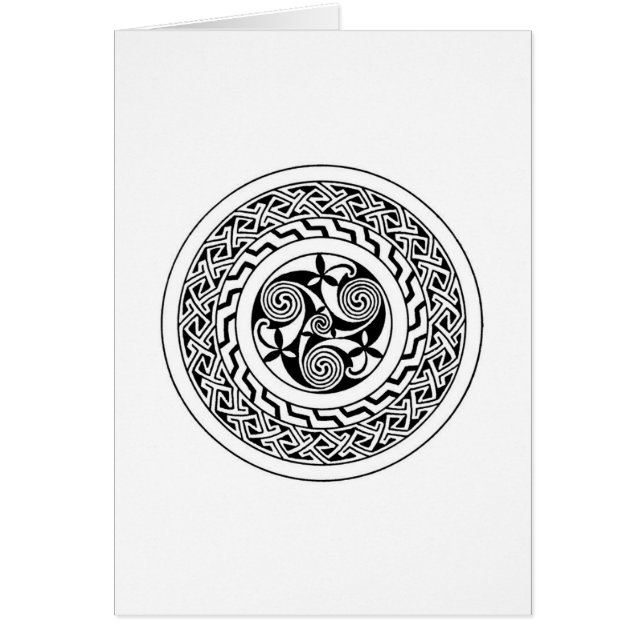 Celtic spiral hälsningskort (Framsidan)