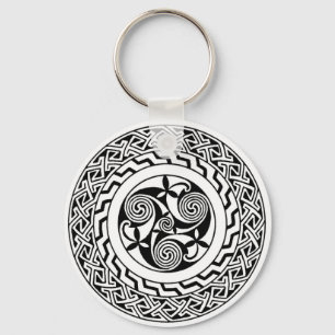 Celtic spiral nyckelring