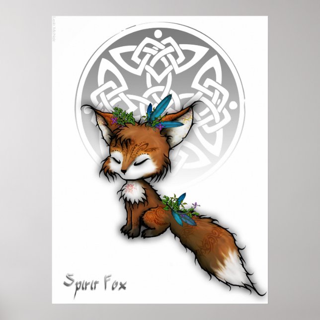 Celtic Spirit Fox Poster (Framsidan)