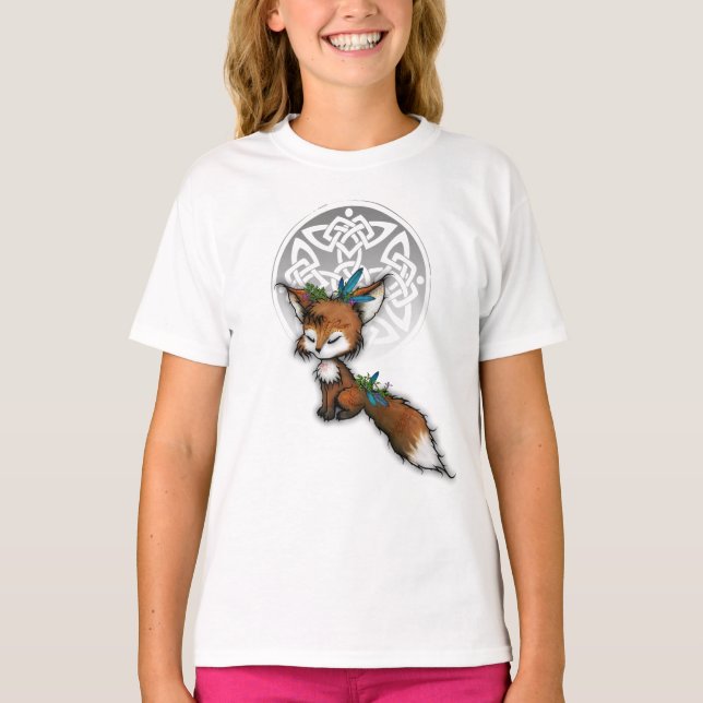 Celtic Spirit Fox T-shirt (Framsida)