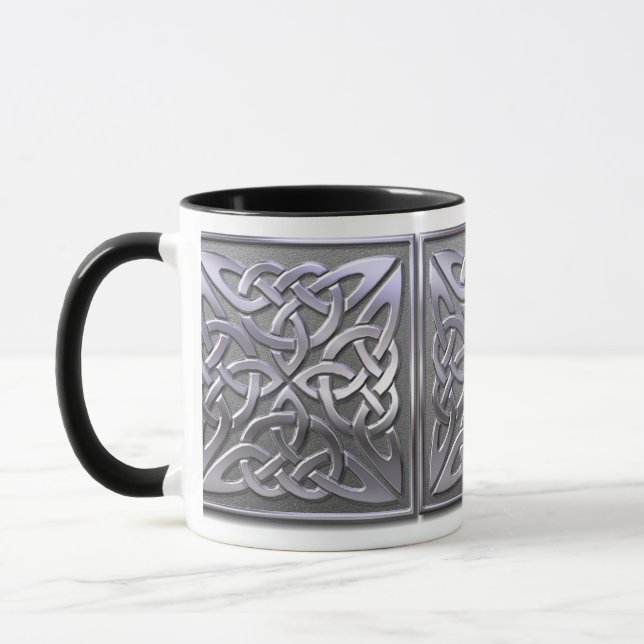 Celtic Square - silver Mugg (Vänster)