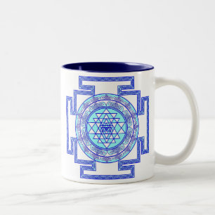 celtic sriyantra Två-Tonad mugg