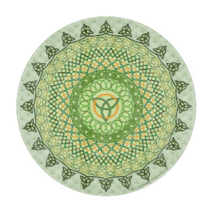 Celtic St. Patty's Day Glass Caking Board
