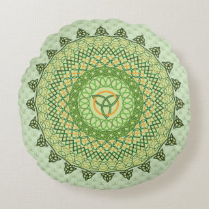 Celtic St. Patty's Day Round Pillow Rund Kudde