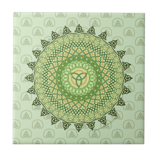 Celtic St. Patty's Day Tile Kakelplatta (Framsidan)