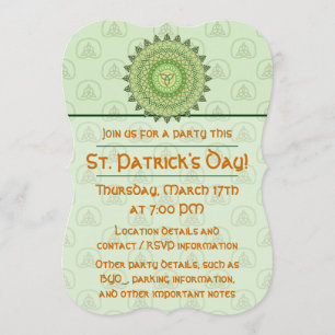 Celtic St. Pattys fest-inbjudan Inbjudningar