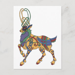Celtic Stag-vykort Vykort