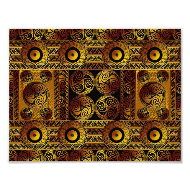 Celtic Stil Art-utskrift Fototryck (Framsidan)