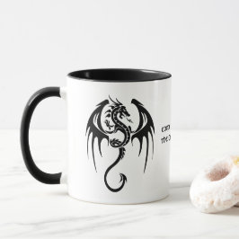 Celtic Stil Dragon & Shakespeare Quote Mugg