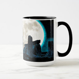 Celtic Stonehenge, Måne & Stars Astronomy Mugg