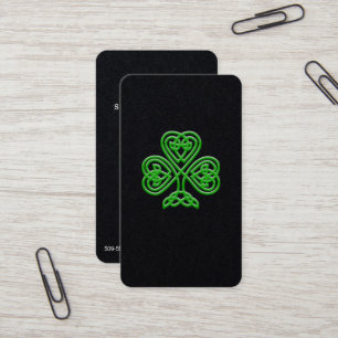 Celtic Sts Patrick för Shamrock för Visitkort