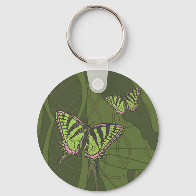 Celtic Swallowtail Keychain Nyckelring (Framsida)