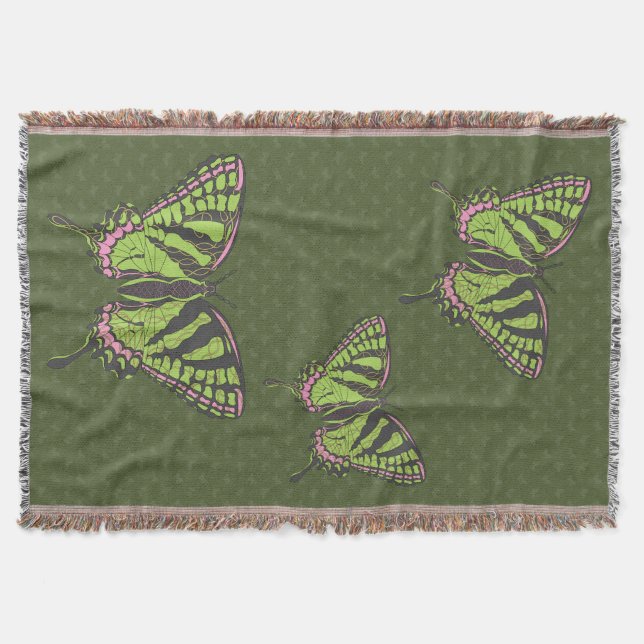 Celtic Swallowtail Throw Blanket Filt (Framsidan)