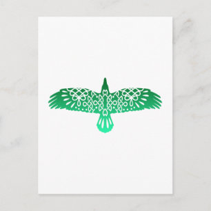 Celtic Symbol Raven Gift Idea Vykort