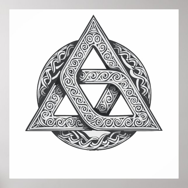 Celtic symbol, trinity knot poster (Framsidan)