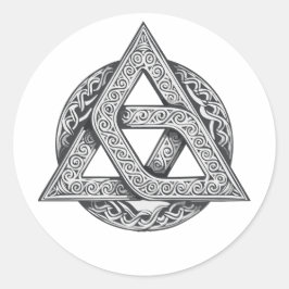Celtic symbol, trinity knot runt klistermärke