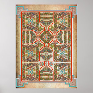 Celtic Symbols Carpet Poster