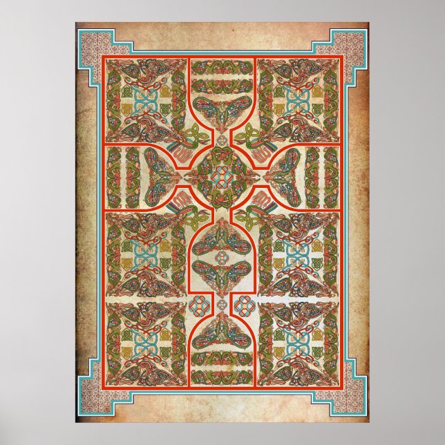 Celtic Symbols Carpet Poster (Framsidan)