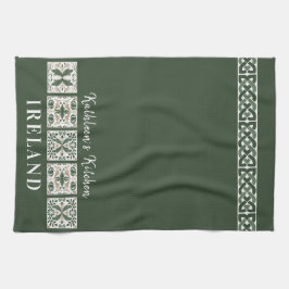 Celtic Tiles Ireland Personlig Kökshandduk