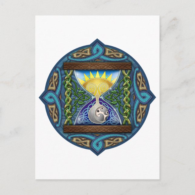 Celtic timglas vykort (Framsida)