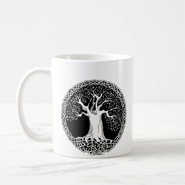 Celtic träd kaffemugg (Vänster)