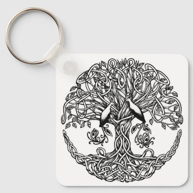 Celtic träd nyckelring (Framsida)