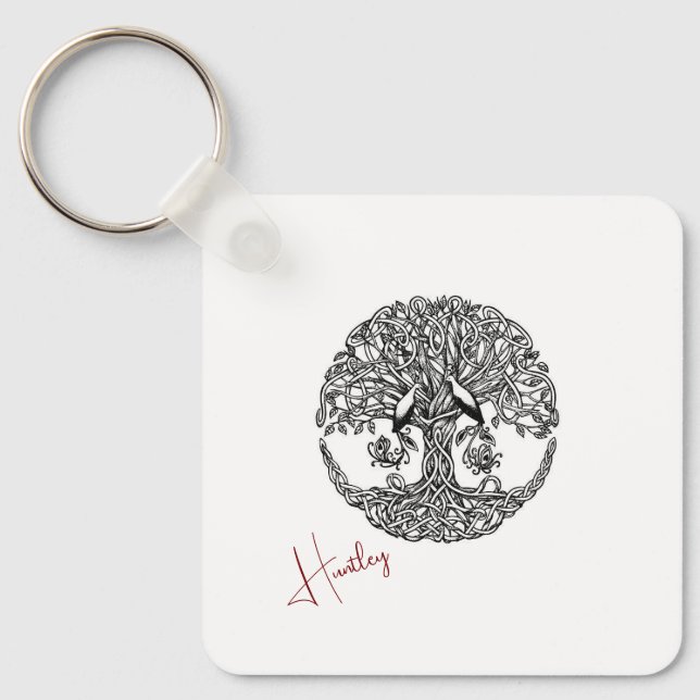 Celtic träd nyckelring (Framsida)