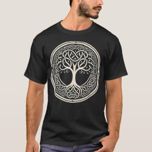 Celtic Träd of Wisdom Knowork Design T-Shirt