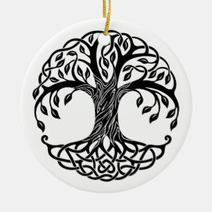 celtic träd ornament