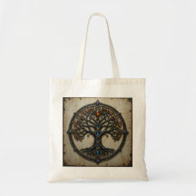 Celtic Träd Tote Bag