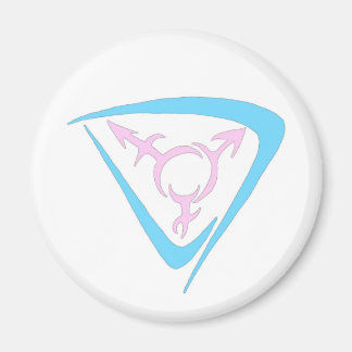 Celtic Trans Symbol vit Magnet