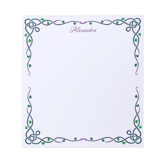 Celtic Trellis Anteckningsblock (Framsida)