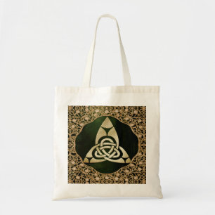 Celtic Trinity Knot on Forest Shadows Tygkasse