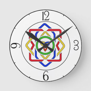 Celtic Trinity Knot Rund Klocka