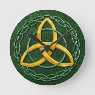 Celtic Trinity Knot Rund Klocka
