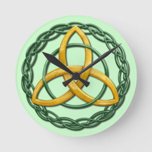 Celtic Trinity Knot Rund Klocka