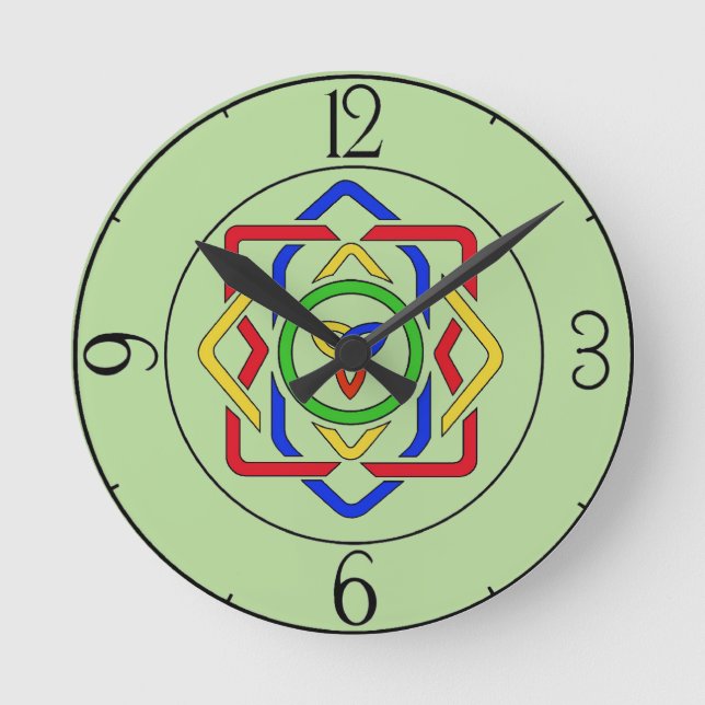 Celtic Trinity Knot Rund Klocka (Framsida)