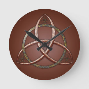 Celtic Trinity Knot Rund Klocka